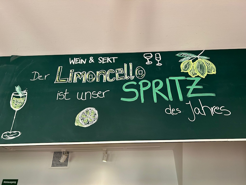 Blick auf unsere Tafel